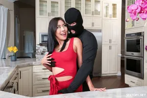 Asian babe gets all the cocks